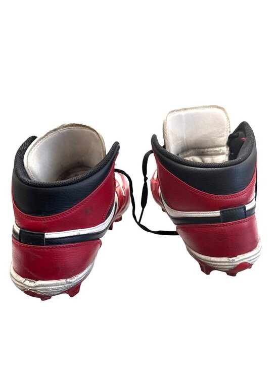 Nike Air Jordan 1 TD Retro Football Cleats Red/White/Black Size 11 Mens Shoes main image 10